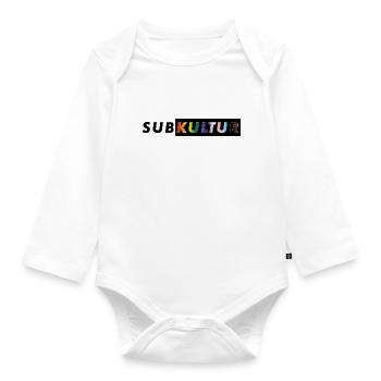 SUBKULTUR CSD - Baby Bio-Langarm-Body - Weiß - Vorne