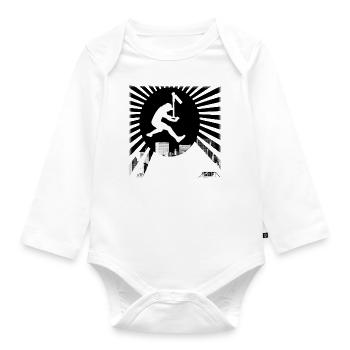 Scooter city - Baby Bio-Langarm-Body - Weiß - Vorne