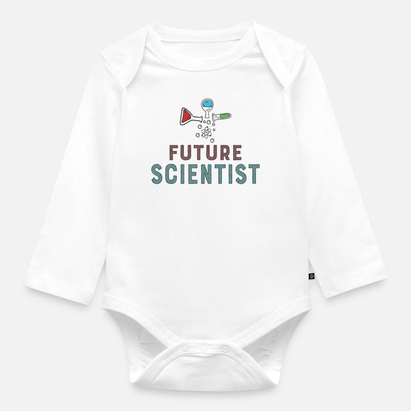 Future Scientist / Future Scientist - Body Bébé bio manches longues - blanc