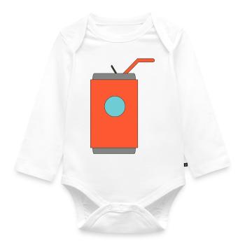 can - Organic Longsleeve Baby Bodysuit - white - Front