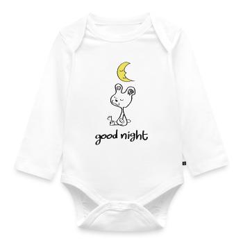 Good Night My Dear - Baby Bio-Langarm-Body - Weiß - Vorne