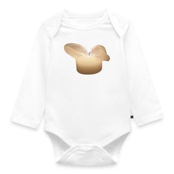 candle - Organic Longsleeve Baby Bodysuit - white - Front