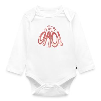 Klein aber Oho! - Baby Bio-Langarm-Body - Weiß - Vorne