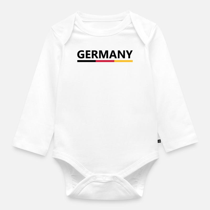 Germany - Baby Bio-Langarm-Body - Weiß