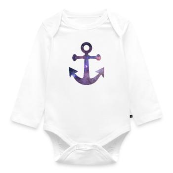 Anker - Baby Bio-Langarm-Body - Weiß - Vorne