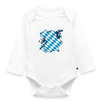 Bavaria - Organic Longsleeve Baby Bodysuit - white - Front