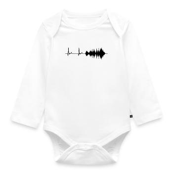 Tontechniker Herzschlag - Baby Bio-Langarm-Body - Weiß - Vorne