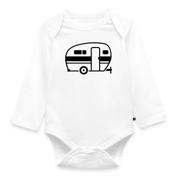 Caravan - Organic Longsleeve Baby Bodysuit - white - Front