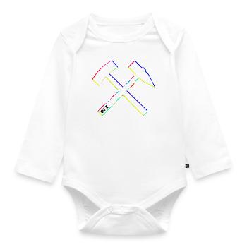 Schlägel & Eisen - Erzgebirge Mode et habillement - Body Bébé bio manches longues - blanc - Devant