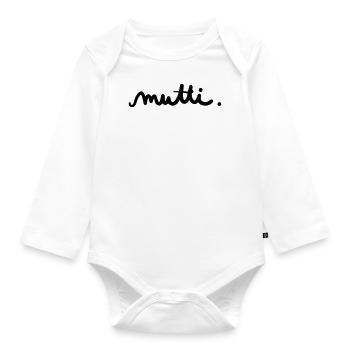 mutti - Baby Bio-Langarm-Body - Weiß - Vorne