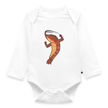 Shrimp - Baby Bio-Langarm-Body - Weiß - Vorne