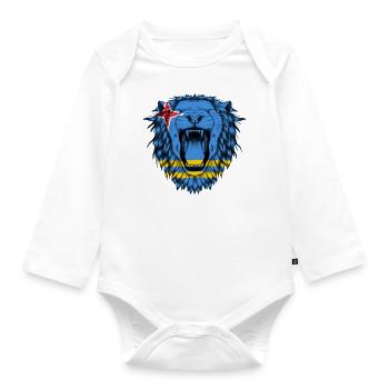 Aruba - Baby Bio-Langarm-Body - Weiß - Vorne