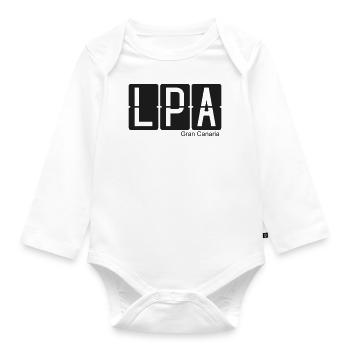 Gran Canaria - Baby Bio-Langarm-Body - Weiß - Vorne