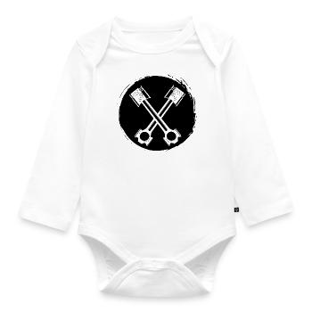 Workshop - Screwdriver Screwdriver Hobbyist - Organic Longsleeve Baby Bodysuit - white - Front