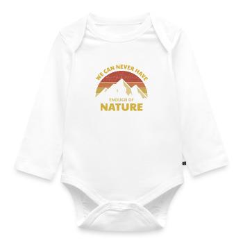 Von der Natur kann man nie genug haben Camping - Baby Bio-Langarm-Body - Weiß - Vorne