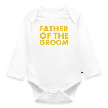 Father of the groom - Body Bébé bio manches longues - blanc - Devant
