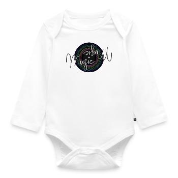 Music - Baby Bio-Langarm-Body - Weiß - Vorne