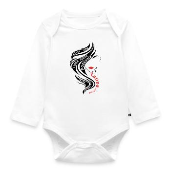 Latina Hispanic Heritage Month - Baby Bio-Langarm-Body - Weiß - Vorne