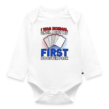 Trading Card Playing Card Card Game Gift - Organic Longsleeve Baby Bodysuit - white - Front