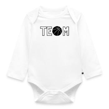 Team - Baby Bio-Langarm-Body - Weiß - Vorne