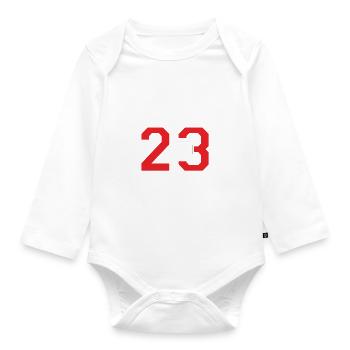 Mid Sis 2023 Middle Sister Baby Birth Child - Body Bébé bio manches longues - blanc - Devant