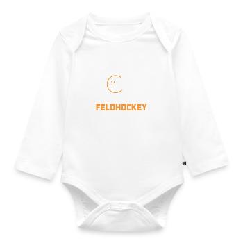 I've had enough to play field hockey Gift - Organic Longsleeve Baby Bodysuit - white - Front