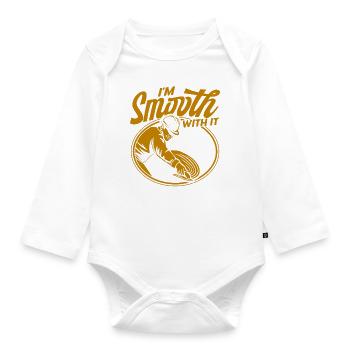 Concrete Builder Reinforced Concrete Builder Concrete Mixer Gift - Organic Longsleeve Baby Bodysuit - white - Front