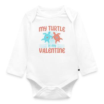 Sea turtles Sea turtles Turtles - Organic Longsleeve Baby Bodysuit - white - Front