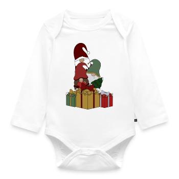 Wichtel - Baby Bio-Langarm-Body - Weiß - Vorne