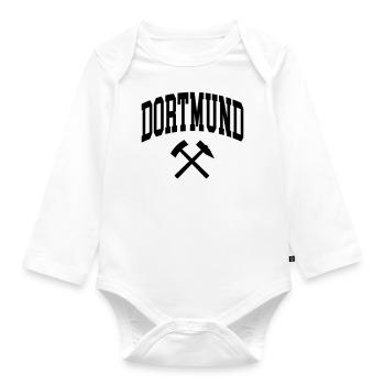 Dortmund - Baby Bio-Langarm-Body - Weiß - Vorne