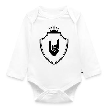 Symbole des armoiries du parti - Body Bébé bio manches longues - blanc - Devant
