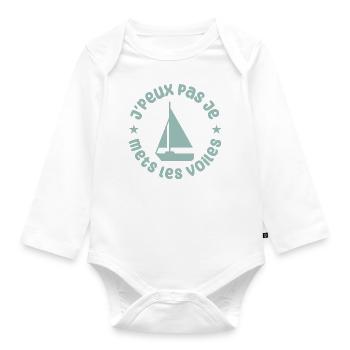 J'peux pas je mets les voiles ! - Body Bébé bio manches longues - blanc - Devant