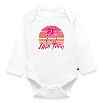 Make-up artist beautician facial treatment Gesc - Organic Longsleeve Baby Bodysuit - white - Front