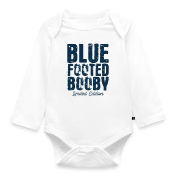 Seevogel Tölpel Blaufußtölpel Geschenk - Baby Bio-Langarm-Body - Weiß - Vorne