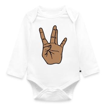 West Coast - Organic Longsleeve Baby Bodysuit - white - Front
