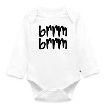 brrm brrm - Baby Bio-Langarm-Body - Weiß - Vorne