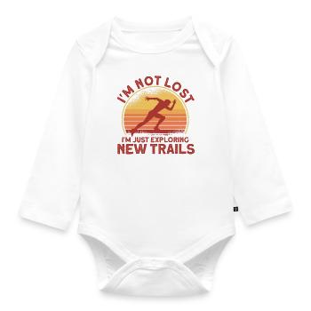 Ultramarathon Runner Ultramarathon Ultralauf Gesche - Organic Longsleeve Baby Bodysuit - white - Front