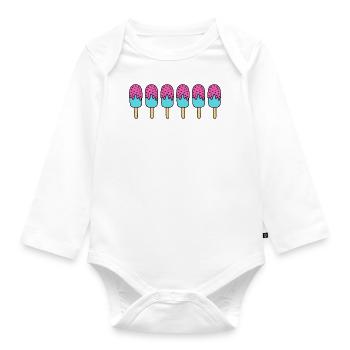 Eis - Baby Bio-Langarm-Body - Weiß - Vorne