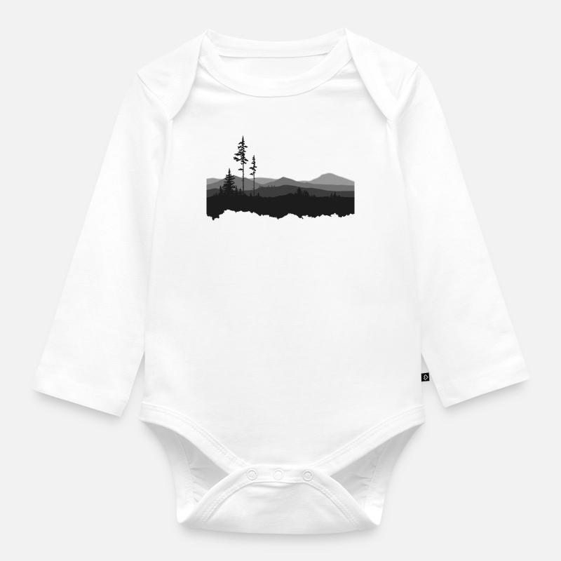 Liberté - Body Bébé bio manches longues - blanc