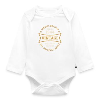 80ème anniversaire Millésime 1944 Millésime 80 ans - Body Bébé bio manches longues - blanc - Devant