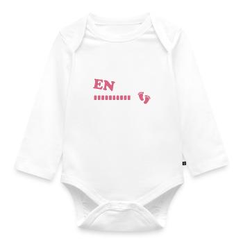 Mamie en 2025 Humour Cadeau - Body Bébé bio manches longues - blanc - Devant