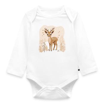 Faon - Body Bébé bio manches longues - blanc - Devant