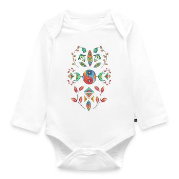 mysticornament - Organic Longsleeve Baby Bodysuit - white - Front
