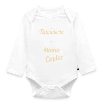 Ich habe eine Tätowierte Mama wie normale Mama - Baby Bio-Langarm-Body - Weiß - Vorne