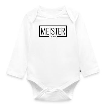 Meister Est. 2024 - Baby Bio-Langarm-Body - Weiß - Vorne