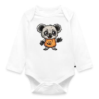 Koala Halloween Zombie - Body Bébé bio manches longues - blanc - Devant