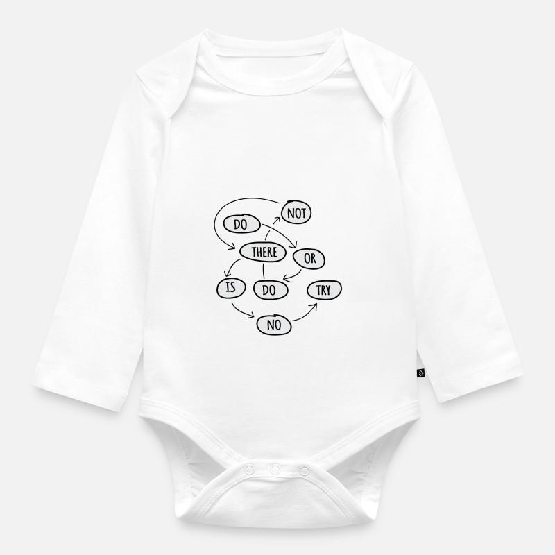 tun oder nicht tun - Baby Bio-Langarm-Body - Weiß