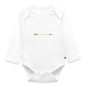 J'aime mon fiancé Tribal Arrow 14 février - Body Bébé bio manches longues - blanc - Devant