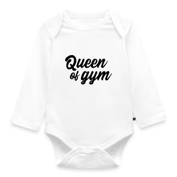 Reine de gym Fitness Reine - Body Bébé bio manches longues - blanc - Devant