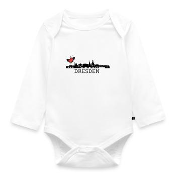 Dresden - Organic Longsleeve Baby Bodysuit - white - Front